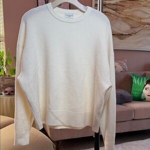 Club Monaco Cashmere Sweater in Cream